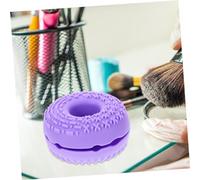 Healvian Silicone Makeup Brush Cleaner Pad Donut Shape e Antiscivolo Organizer e Supporto Asciugatura per Spazzole Fondotinta Blush e Ombretto Compatto e Portatile per Viaggi