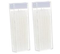 Healvian Spazzolino Dentale Interdentale 120 Pezzi in 2 Scatole, Detergente Per Denti Portatile Bianco, Scovolino Interdentale Ergonomico Per Pulizia Quotidiana e Rimozione Residui Alimentari