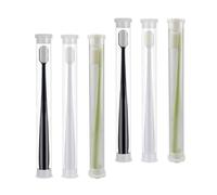 Healvian Spazzolino Micro-nano Ultra Morbido Setole 6 Pezzi Per Donne in Gravidanza Post Parto Testina Rotonda Leggero Portatile Casa Viaggio