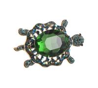 Healvian Spilla a forma di Testuggine con Cristalli in Lega di Zinco Spilla da Bavero Leggera e Versatile per Abiti Donna Accessorio per Giacche Vestiti e Occasioni Speciali