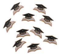 Healvian Spilla da Bavero per Laurea in Lega di Zinco Smalto, Set da 10 Pezzi a Forma di Cappello e Libro, Distintivo Commemorativo per Studenti e Insegnanti, per Festa di Laurea