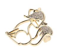 Healvian Spilla Volpe Vuota in Rame con Accessorio Vintage Versatile per Cardigan Sciarpe Cappelli e Giacche