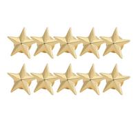Healvian Spille in Rame Distintivi Metallici Eleganti 10 Pezzi a Forma di Stella Dorata per Decorare Abbigliamento, per Feste e Scuole