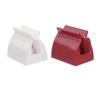 Healvian Spremi Dentifricio Creativo in Plastica Manico Rotante per Tubi di Dentifricio, Creme e Cosmetici Confezione da 2 Pezzi