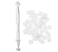 Healvian Spugnette Nail Art Mini Blocchi con Penna Grabber per Manicure e Trucco Spugne Gradienti per Gel Polish e Fondotinta Applicatore Preciso per Unghie e Viso