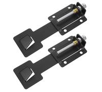 Healvian Staffa Regolabile per Cappa Aspirante in Metallo Nero, Ganci di Sollevamento Telescopici Morsetto di Supporto, Kit di Fissaggio per Cucina Professionale e Ristrutturazione