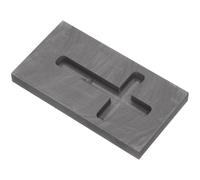 Healvian Stampo in Grafite a Forma di Croce per Fusione Oro e Argento, Lingottiera Resistente Elevata Conducibilità Termica, Strumento per Fusione Metalli Adatto a Insegnamento e