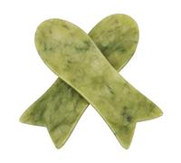 Healvian Strumento di Massaggio Naturale in Jade 2 Pezzi per Viso e Schiena Design a Pesce, Rilassa lo Stress e Elimina L’umidità, per Spa