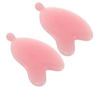 Healvian Strumento di Massaggio Viso in Resina Rosa a Forma di Cuore 2 Pezzi per Modellamento Viso e Relax Muscolare