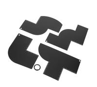 Healvian Strumento Guida per Attaccatura dei Capelli per Barba da Uomo Scheda per Progettazione della Barba Strumento per Modellare la Kit di Strumenti Riutilizzabili per Modellazione