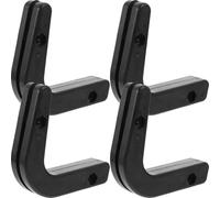 Healvian Supporto da Parete per Bilanciere 4 Pezzi in PP 6Mm Ganci per Bilancieri e Dischi Paraurti Accessori Palestra per Sollevamento Pesi Facile Installazione per Uso Domestico e