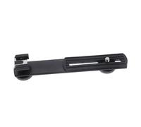 Healvian Supporto Microfono Regolabile Barra a T in Lega di Alluminio e Abs, Design Creativo, per Video Conference e Video Call, Struttura Nera Resistente