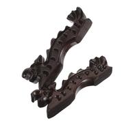 Healvian Supporto per Pennelli Cinese in Legno Intagliato a Forma di Drago 2 Pezzi, Portapennelli Calligrafia e Pittura Cinese, Poggiapennelli Artistici per Scrivania e