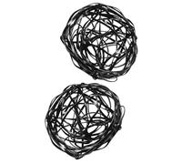 Healvian Supporto Spirale a Griglia per Composizioni Floreali 2 Pezzi, Organizzatore Steli per Vaso Flessibile in Lega di Alluminio Nero, Strumento Fai da Te per Centrotavola Matrimonio