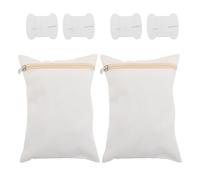 Healvian Tasca Interna con Cerniera per Giacca e Camicie, Inserto Tasca Nascosta Cucita per Cappotto, Custodia Sicurezza Antifurto per Viaggio, Portafoglio Segreto Bianco, Organizer