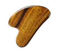 Healvian Tavola Gua Sha in Occhio di Falco Strumento Massaggio Viso e Corpo per Stimolare, Auto- Cosmetica