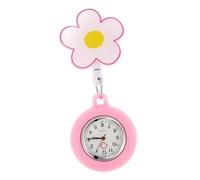 Healvian tavolo dell'infermiere Portatile orologio con allattamento di seconda mano orologi fob per infermieri signora badanti orologio sospeso Gli infermieri guardano rosa