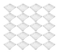 Healvian Teglie 30 in Alluminio Usa e Getta Quadrate Argento Interno Profondo per Arrostire Friggitrice e