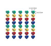 Healvian Temperamatite Manuale per a Forma di Cuore Piccolo e Portatile Set da 40 Pezzi Colorati Affilatura Regolabile per Uso Scolastico e Creativo