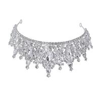 Healvian Ti Presento Un Titolo Per Prodotto Richiesto Cerchietto Di Strass Per Donne Coroncina Elegante Per Matrimonio e Compleanni Accessorio Luminoso Per Sposa e Damigelle Decorazione Per