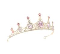 Healvian Tiara da Donna in Lega Barocca Corona da Regina per Sposa Strass Fascia per Capelli Elegante per Matrimonio e Celebrazioni Lussuosa e Delicata per Ogni Occasione Speciale