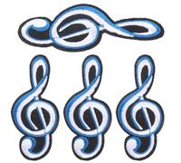 Healvian Toppe Patch Note Musicali per Cappelli e Maglioni, 4 Pezzi Termoadesive, Applicazioni Ricamate per Abbigliamento Ragazzo Ragazza e Decorazioni Fai da Te