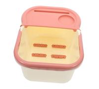 Healvian Vasca per Pediluvio Portatile Coperchio Secchio per Ammollo dei Piedi Rilievi Massaggianti per Pedicure Casa Materiale Resistente Colore Neutro