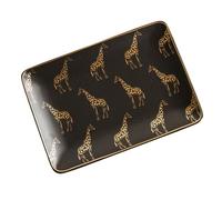 Healvian Vassoio Portagioie in Ceramica e Piatto Ad Anello Design Nordico Nero, Organizer Delicato Per Gioielli e Cosmetici, Decorazione Casa e Regalo Per Matrimoni e Anniversari