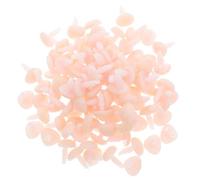 HEANUJJ 100 Pezzi Nasi Triangolari in Plastica Rosa per Animali di Peluche e Orsetti Imbottiti, Accessori per Fai da Te, Materiale Compatto per Progetti Personali e Ufficio