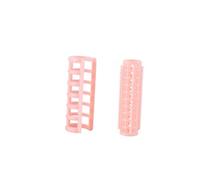 HEANUJJ 12 Pezzi Bigodini per Chioma in Plastica Rosa per Uso Fai da Te e Salone, Facili da Usare, Non Danneggiano i Chioma, per Onde e Boccoli Femminili Colore Casuale