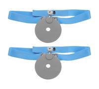 HEANUJJ 2 Pezzi Specchio Riflettore Medico Frontale Fascia Regolabile in Silicone e Acciaio Inossidabile per Uso in Sale Operatorie e Cliniche Generali
