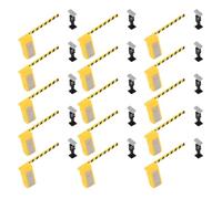 HEANUJJ 30 Set Cancello di Barriera in Miniatura Modello 1: 64 1: 87 | Plastica, Componenti Modulari da Kit, per Scenari Urbani, Banchi Didattici, Tappeti e Auto Modello