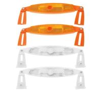 HEANUJJ 4 Pezzi Riflettori per Bicicletta in Plastica per Adulti, Accessori Bici Minimalisti alla Moda, Migliorano la visibilità la Sicurezza Durante la Guida Notturna