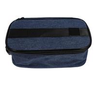 HEANUJJ Borsa da Viaggio Porta Trucchi Oxford Blu Scomparti, Design Portatile Cerniera e Serratura a Combinazione, per Viaggi di Lavoro