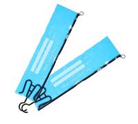 HEANUJJ Borsa per Extension per Chioma in Pvc con Ganci, Sacchetti Porta Parrucche 2 Pezzi, Organizer Funzionale per Chioma e Parrucche