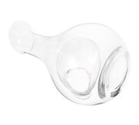 HEANUJJ Brocca Vetro da 385ml Design Concavo per Raffreddare Vino e Acqua, Distributore Bevande Resistente e Creativo per Tutti gli Ambienti