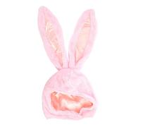HEANUJJ Cappello P Rosa in Peluche Corto Orecchie di Coniglio Cotone Pp, Simpatico e Facile da Indossare, come Accessorio per Feste e Foto Divertenti