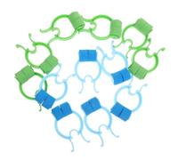 HEANUJJ Clip Naso per Respirare 12 Pezzi in Pom ed Eva, Blu e Verde | Design Antiscivolo, Uso per Guardare Tv e Durante i Pasti, Confezione Pratica da 12 Pezzi