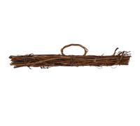 HEANUJJ Cornice per Ghirlanda in Rattan a Forma di Appendino, Decorazione Classica e Semplice per Casa e Festa di Natale, Realizzata in Materiale Naturale Resistente