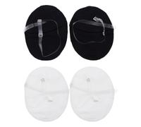 HEANUJJ Cuscinetti Assorbenti Ascellari Riutilizzabili per Donna 2 Paia in Poliestere Traspirante Spalline Invisibili per Sport All'aperto e Allenamento Estivo