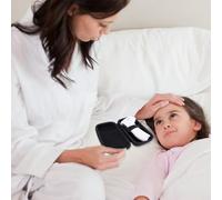 HEANUJJ Custodia Portatile in Eva Nera per Termometri Funzione Antiurto e Protezione dagli Impatti, Leggera Laccio per Uso Domestico e Viaggi