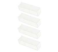 HEANUJJ Cuvette in Vetro da Laboratorio Set da 4 Pezzi, Cuvette Standard da 10 Mm per Analisi Spettrofotometriche, Strumento Ottico Trasparente per Esame Campioni e Uso Scientifico