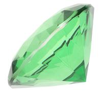 HEANUJJ Diamante Decorativo Artificiale Verde 60mm 2 Pezzi in Cristallo