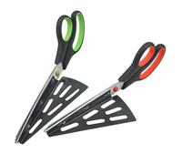 HEANUJJ Forbici per Pizza in Acciaio Inossidabile da 2 Pezzi con Base Antiscivolo e Design Salvasforzo per Taglio Facile e Utilizzo in Cucina Durante le Serate Pizza