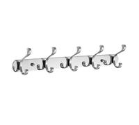 HEANUJJ Gancio Appendiabiti da Muro in Acciaio Inossidabile 5 Ganci Antiruggine, Design Moderno per Organizzare Cappotti e Utensili da Cucina Dietro la Porta