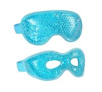 HEANUJJ Maschera Fredda gli Occhi Riutilizzabile 2 Pezzi in Gel e Pvc per Alleviare Affaticamento e Secchezza della Pelle Intorno Agli Occhi per Viaggi Estivi