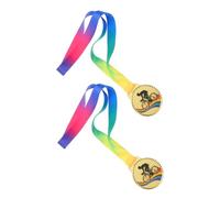 HEANUJJ Medaglie da Ciclistica 2 in Lega di Zinco con Nastro al Collo, Design Unico e Versatile e Mountain Bike