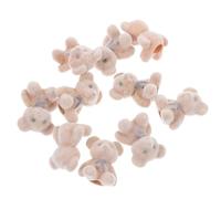 HEANUJJ Mini Orsetti Floccati 15 Pezzi per Regali Festa Compleanno e Bomboniere, Mini Statuette di Orsi Morbidi per Orecchini Fai da Te e Decorazioni per Bouquet