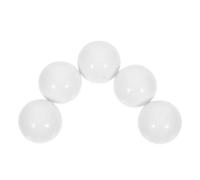 HEANUJJ Perline Rotonde Accessori Eleganti e Resistenti in Acrilico Bianco 5 per Ruota della Roulette per Gioco da Tavolo e Festa
