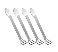 HEANUJJ Rastrello Coltivatore in Acciaio Inossidabile Mini 4 Pezzi per Bonsai e Orto Strumento Manuale per Allentare Terreno e Diserbo in Giardino